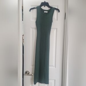The Workshop Sleeveless Green Maxi Dress Size Small